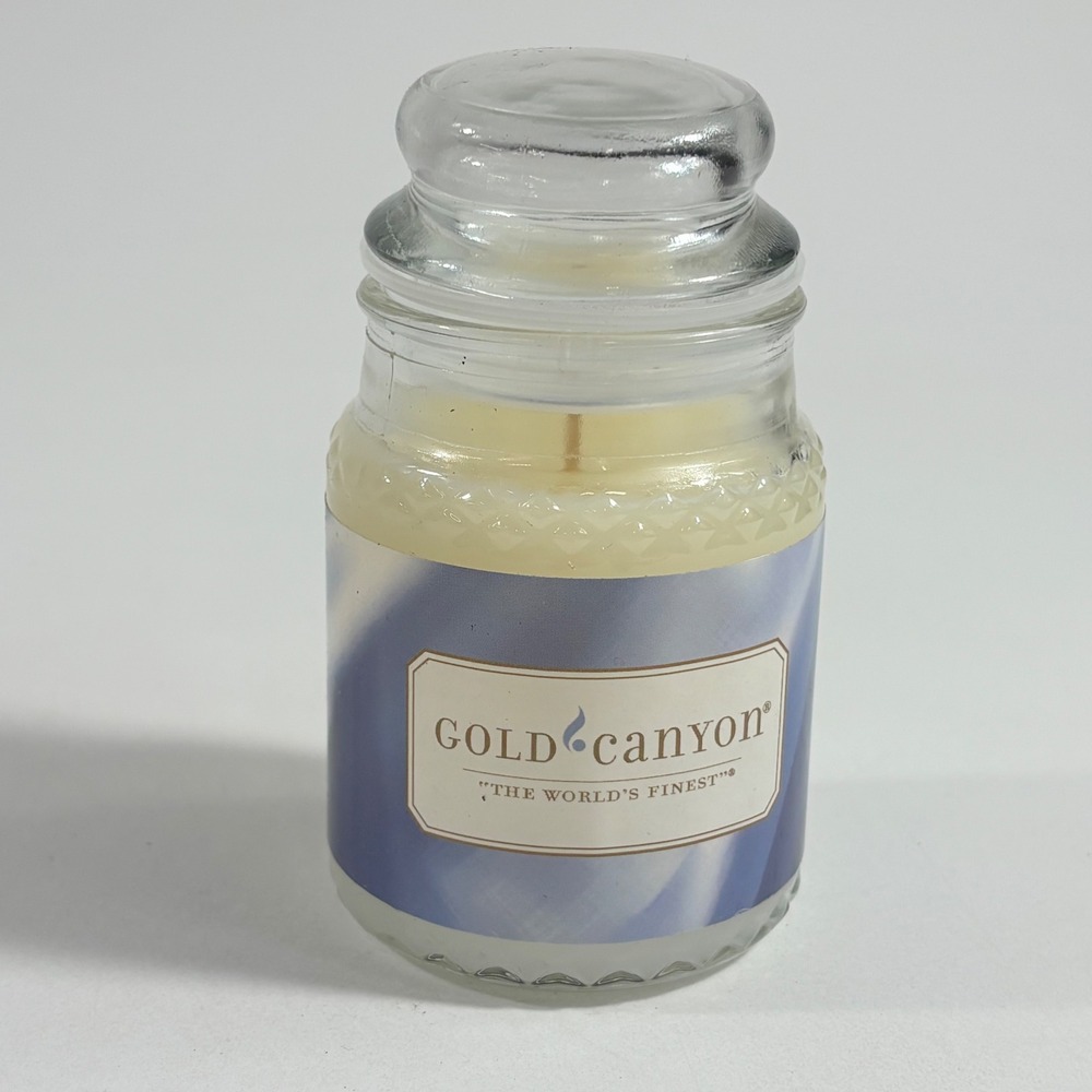 Gold Canyon Cool Silk Scented Candle 5 oz Glass Jar with Lid 28805 USA Made